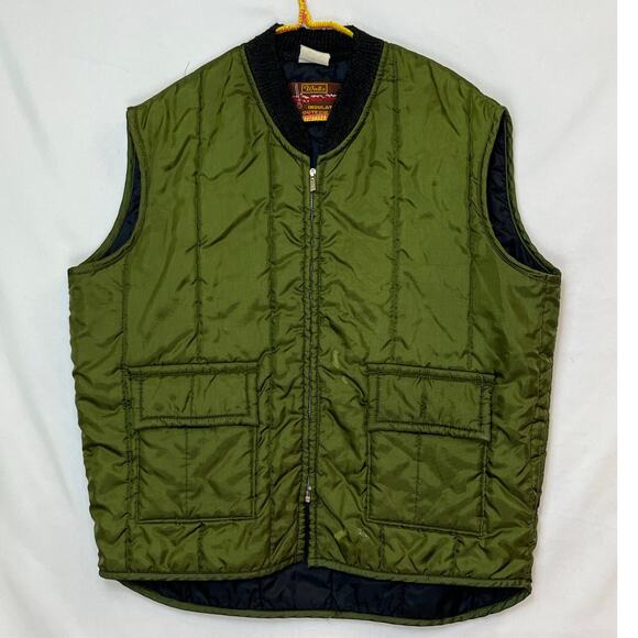 Vintage Walls Blizzard Proof Men’s XL Green Zip Up Vest Farmwear Workwear Jacket - Picture 1 of 9
